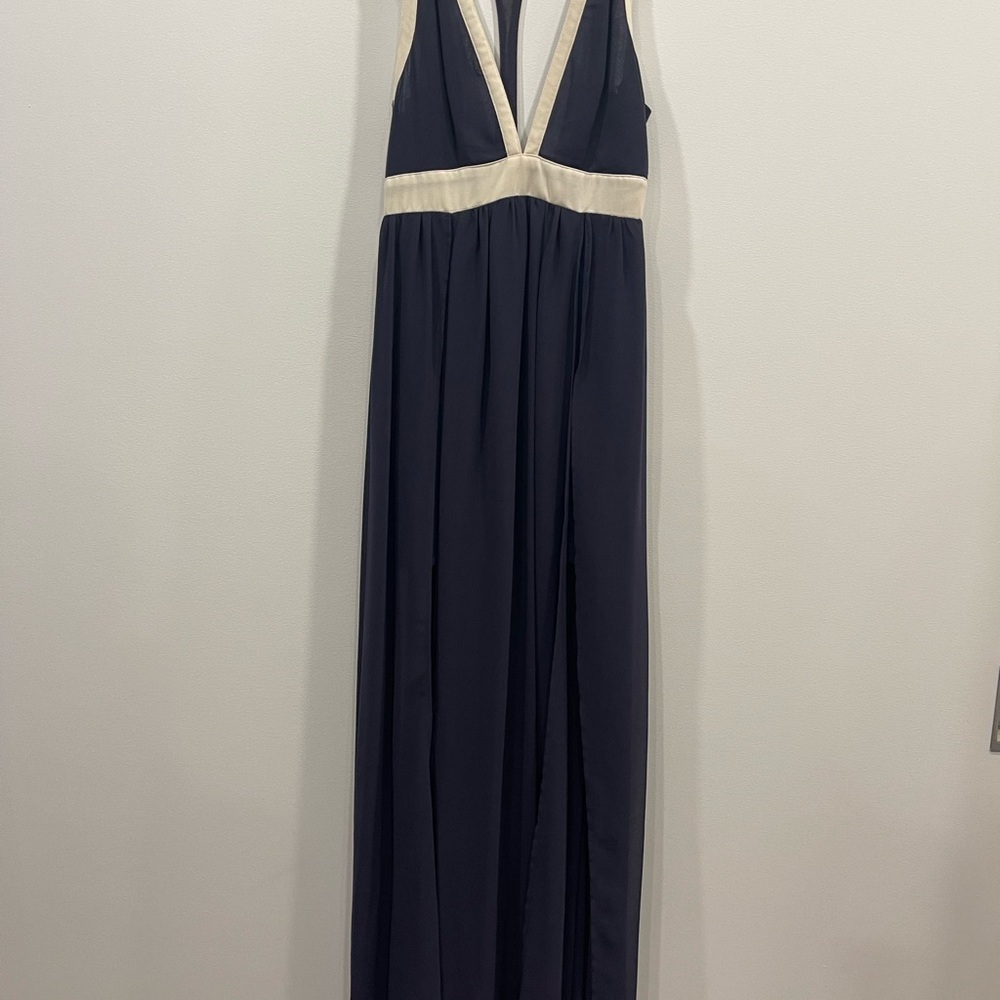 KEEPSAKE the Label Black and Cream Maxi Dress